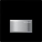 Geberit vizeldevezérlés pneumatikus működtetéssel, 50 típusú működtetőlap: Fekete RAL 9005 (116.016.DW.5)