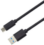 PremiumCord Kábel USB 3.0 gen2, USB-C - USB-A, 10Gbit/s, 60W, M/M, 1m, fekete (KU31CK1) (KU31CK1)