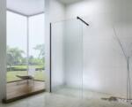 Balneum walk-in zuhanyfal átlátszó üveggel, fekete kerettel 60 (BL-1001-60BlackClear)