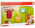 Hape Puzzle din lemn Hape - Atinge si recunoaste, animale salbatice