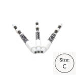Cuesoul Tija darts cu arc Cuesoul TERO AK7P, alb, C, 44mm (CS684420)
