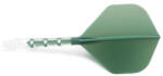 Cuesoul Fluturas si tija darts Cuesoul ROST T19, verde-transparent, fluturas Big Standard Wing si tija lunga (CS683799)