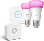 Philips Hue White and Color Ambiance 9W 1100 E27 starter kit + Philips Hue Motion Sensor