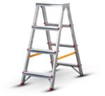 Bormann Алуминиева двустранна стълба Bormann Pro BHL9035, 2х4, 80, 4 см, 150 кг (051404) (051404)