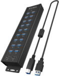 RaidSonic Docking Station RaidSonic Icy Box IB-HUB1720-U3, 20-in-1 USB HUB with power supply, on/off switch and mounting brackets (IB-HUB1720-U3)