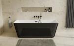 Besco Varya B&W cadă de perete 170x80 cm dreptunghiulară alb-negru-bicolor #WAS-170VRMC (#WAS170VRMC)