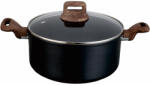 Voltz Oala cu capac Oliver Voltz Paris OV54418F24D, 6.5 L, 24x15 cm, Acoperire antiaderenta, Senzor de caldură, Inductie, Negru (OV54418F24D)