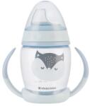 KikkaBoo Чаша със силиконов Kikkaboo - Happy face, 200 ml, Blue (31302030072)