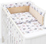 MT Textil Velvet 3 Részes Ágyneműhuzat Szett 100x135cm - Rózsaszín és Bézs Kaméleonok