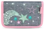 Belmil Tolltartó, klapnis, cipzáras, BELMIL Shine Bright, szürke-rózsaszín, csillagok