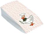 WIMEX Pungă de hârtie (PAP/PE) rezistentă la grăsime cu 2 straturi pentru pui 15+8 x 30 cm `Maxi` [100 buc]