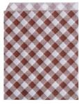WIMEX Pungă de hârtie Karo 19 x 14 cm pentru burger/kebap [500 buc]
