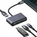 USAMS ADAPTER HUB 4 az 1-ben 2xUSB 2.0/USB 3.0/USB-C USAMS (USA1011) (USA1011)