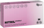 Espeon Gloves Nitril Sparkle Powder Free Gloves Pearlscent Pink 100 ks mănuși M