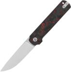 QSP Knife Cuțit QSP Lark, lamă 14C28N, mâner G10 cu suprapunere din fibră de carbon mărunțită QS144-D