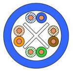 Draka UTP Cat6 fali kábel 4x2x AWG23/1 LS0H 400 MHz kék 500m/dob kiszerelés (méretre vágott), UC400 23 Cat. 6 U/UTP (árnyékolatlan) réz adatátviteli kábel (A1511DR6BL02-500)