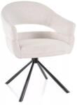 SIGNAL MEBLE Borgo Raven Forgó Étkezőszék Bézs Szövet Fekete Vázzal (SIG-BORGORCBE) - prodis