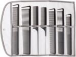 XANITALIA KIT Pieptene frizerie/coafor - CARBON PRO set 7 buc