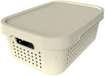 Elif Plastik Tároló doboz tetővel bézs szám: 11L
