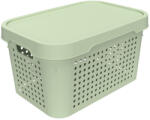 Elif Plastik Tároló doboz tetővel zöld szám: 5l