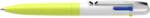 Schneider Pix cu 4 culori Schneider Take 4, corp galben neon