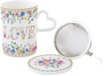 Easy Life Porcelán szűrős bögre tetővel 350ml Mon Amour