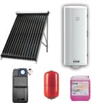 Ferroli Pachet solar Ferroli Ecotube New BASIC 1 panou x 20 tuburi, boiler Ecounit DW 150 litri cu 2 serpentine, pompa circulatie, controler WiFi, antigel solar, vas expansiune 24 litri (ECONEWB20150DW)