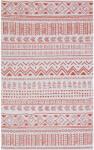 Maze Covor de living / dormitor Maze Home Palma Lavabil, Gri - Rosu (diverse dimensiuni), 80x150 cm (PM 02 GREY TERRA _ 135*200) Covor