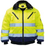 Korntex KXPJ láthatósági pilóta dzseki fluo sárga/navy színben (kxpjhvye/nv-2xl)