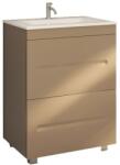 Belform Atlantis Masca lavoar baie suspendata cu 2 sertare 60x48xH78 cm, maro (latte) (25MB7012)