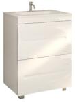 Belform Atlantis Masca lavoar baie suspendata cu 2 sertare 100x48xH78 cm, alb (25MB7017)