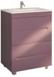 Belform Atlantis Masca lavoar baie suspendata cu 2 sertare 60x48xH78 cm, mov (viola) (25MB7013)