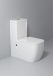  Set vas wc cu capac slim, montare pe podea, rimless, evacuare laterala, alb 64 x 36 x 80 cm T2214 (A051)