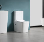  Set vas wc cu capac slim, montare pe podea, rimless, evacuare laterala, alb 640x360x800 T2073 (A052)