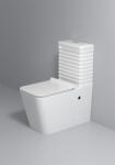  Set vas wc , montare pe podea, rimless, evacuare laterala, alb 64 x 36 x 80 T2079 (A053)