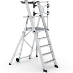 CAGSAN KEY-PRO Összecsukható platform létra 4+1 fokos ( Munkamagasság: 3, 2m) (KPN4)