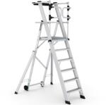 CAGSAN KEY-PRO Összecsukható platform létra 5+1 fokos ( Munkamagasság: 3, 5m) (KPN5)