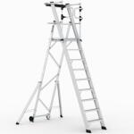 CAGSAN KEY-PRO Összecsukható platform létra 8+1 fokos ( Munkamagasság: 4, 2m) (KPN8)