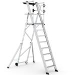 CAGSAN KEY-PRO Összecsukható platform létra 7+1 fokos ( Munkamagasság: 4m) (KPN7)