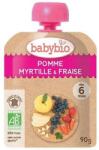 Babybio БИО Плодов мус Ябълка, Ягоди и Боровинки 90г