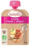 Babybio БИО Плодов мус Ябълка, Ягода и Ванилия 90г