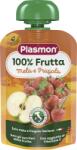 Plasmon Плодова закуска ябълка и ягода 12+м 100г - topcho-online