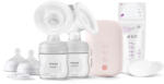 Philips двойна електрическа помпа за кърма Natural Motion + торбички за кърма 5 броя