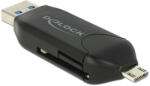 Delock Micro USB Otg-Kártyaolvasó + USB 3.0 A-Csatlakozódugó