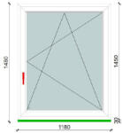  FERRAND 76 AD 1180*1480 mm BNY műanyag ablak jobb