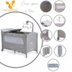 Cangaroo Once upon3 utazóágy 2 szintes zenélő játékkal, pelenkázós szürke