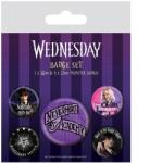 PyramidInternational Pyramid WEDNESDAY (NEVERMORE) kitűző szett Ajándéktárgyak (BP80814)