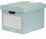 Fellowes Tároló doboz, karton, 33, 3x28, 5x39 cm , 'Style', zöld-fehér (IFW44813) (IFW44813)