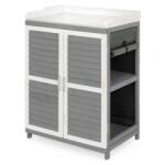  Comoda depozitare cu blat de lucru RYAN lungime 67 latime 46.5 inaltime 99.7 alb cu gri (TPW19892WH)