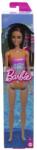 Barbie Papusa Barbie Bruneta Cu Costum De Baie Inflorat Papusa